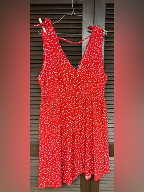SHEIN Red Polka Dot Summer Dress 3x